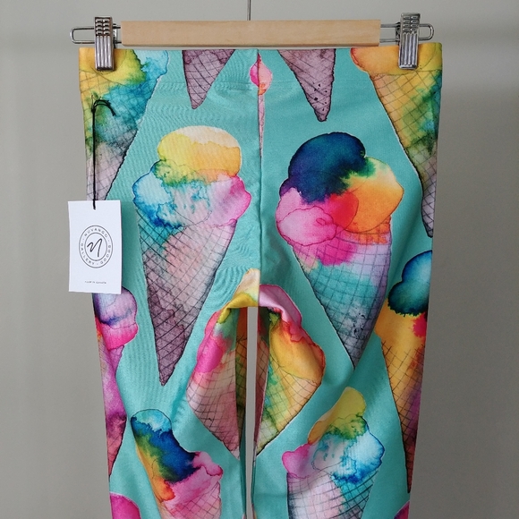 Nuvango Ice Cream Print Leggings by Ninola Size Medium - Picture 8 of 16
